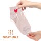 thumbnail image 5 of unbranded 5Pares Calcetines Tobilleros Unisex De Con Estampado De Corazones Para Uso Diario, 5 of 6