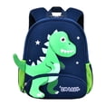 thumbnail image 2 of Weebloom School Backpack For Kids Boys Girls Waterproof Adorable Dinosaur Backpack For Toddlers And Preschoolers Lightweight Bookbag Elementary Middle School Dark Blue, 2 of 8