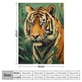 thumbnail image 4 of Orinice Jungle Tiger Blanket for Adults Kids Men Boys - Soft, Cozy, Lightweight, Fuzzy, Warm, Flannel Throw Blankets, Perfect for Couch, Bed, Travel, Outdoor, Home Decor, All Season  50x60in, 4 of 6