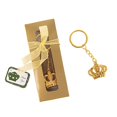 thumbnail image 6 of BalsaCircle 5 Gold 3 in Metal Princess Crown Keychains Gift Box Thank You Tags Party Events Decorations, 6 of 8