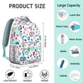 thumbnail image 6 of Geometric Shapes Texture Backpack as a Gift - Urban Print Laptop Bag for College Students, School, Work and Travel, Durable Bookbag with Padded Computer Compartment, 6 of 6