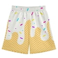 thumbnail image 2 of Ice Cream Shorts Boys Summer Cute Preppy Ice Cream Drip Baseball Shorts Casual Elastic Waist Short-Pants with Pockets 2-14 Y, 2026 New Limit time off, 2 of 4