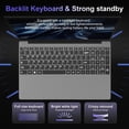 thumbnail image 6 of KURIETIM 15.6" FHD Laptop, Intel N95 Processor, 32GB DDR4, 512GB SSD, Windows 11 Pro, 6 of 8