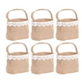 thumbnail image 1 of MasteelfCA 6 Pcs Sac de Fête de Mariage Élégant Beau Sac de Rangement pour Bonbons Pochette en Lin, 1 of 7