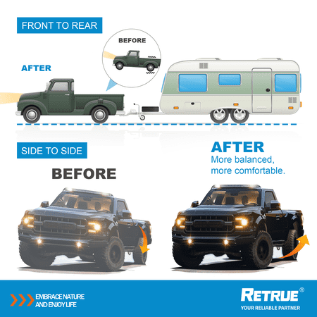 RETRUE Rear Air Bags Suspension Kit for 2015-2025 Ford F150 Truck Towing, 5000 Lbs of Load Leveling Capacity, Replacement for Firestone 2582 Ride Rite Airbags for Trucks Rear Suspension