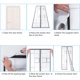 thumbnail image 5 of 2 cortinas de puerta aisladas de 36.0 x 82.0 in, pantalla de puerta de EVA autosellante magnética térmica, para mantener el frío fuera de la puerta, cierre automático para cocina, dormitorio, 5 of 5