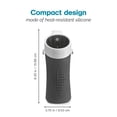 thumbnail image 2 of Polder High-Heat Silicone Hot Sleeve Cover for Flat Iron, Curling Iron, Hair Straightener, Portable Travel Pouch for Hot Hair Styling Tools, Organizer Sleeve for Travel or at Home Use, Black, 2 of 7