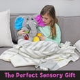 Meavia Ellie the Sensory Elephant, Weighted Plush Toy for Toddlers,