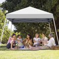 thumbnail image 3 of 10x10 Pop Up Canopy, Outdoor Instant Slant Leg Canopy Tent with Portable Carrying Bag for Patio, Garden, Pool -  White, 3 of 7