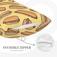 thumbnail image 3 of Susaid Hot Dogs Print Pillowcases Multiple Size, Pillow Cover Super Soft Envelope Closure Standard Pillow Case-16"x24", 3 of 6