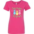 thumbnail image 3 of Inktastic Funny Easter Just Chillin' with My Peeps Women's T-Shirt, 3 of 5