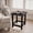 Black, variant on LOGYAT 17" Square Adirondack Side Table, All Weather Resistant HDPE Outdoor Patio End Table , Ideal for Pool, Backyard, Garden, Porch, Deck and Outdoor Living Space, Black