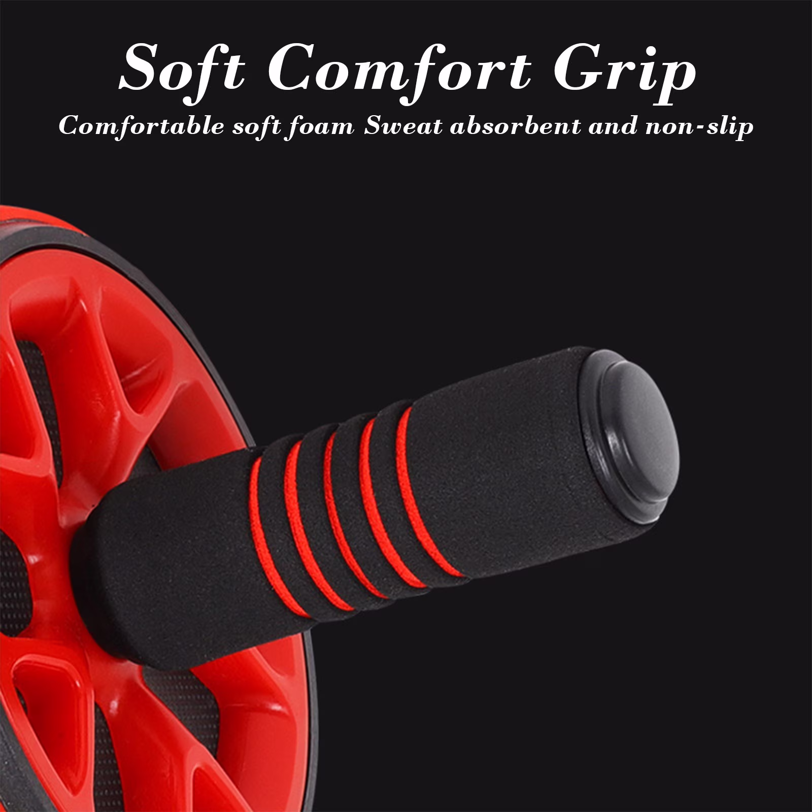 thumbnail image 4 of Ab Roller Wheel, Ab Exercise Wheels Kit, Knee Mat, Jump Rope, Push-Up Bar - Home Gym Equipment for Men Women Core Strength & Abdominal Exercise, 4 of 6