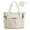 Foldable-beige, variant on CNV Tote Bag for Women, Tote Shoulder Bag with Laptop Compartment and Zipper Handbag for Travel, Work