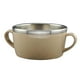 thumbnail image 2 of Tazón de acero inoxidable para niños, ideal para sopa, cereales, avena o gachas. Beige, 2 of 5