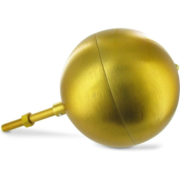 Aluminum Gold Ball Ornament - 6in