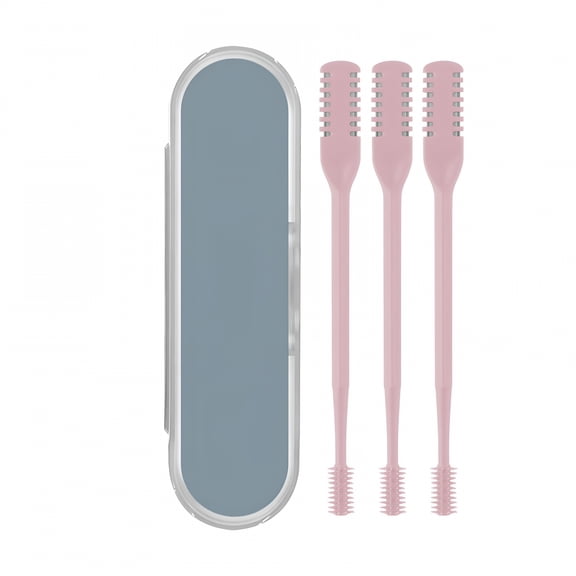 ACDANC 15Pcs 2-in-1 Nasal Hair Cutter, 360° Rotating Nose Hair Trimmer, Portable Manual Nose Hair Trimmer for Women and Men