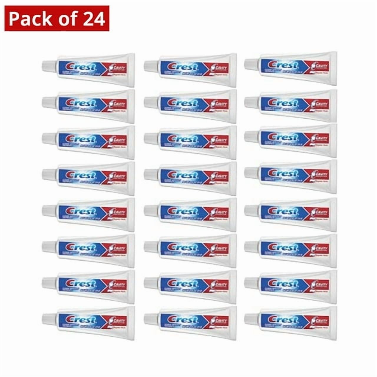 Crest Cavity Regular Toothpaste, Travel Size .85 oz. (Pack of 24)