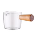 thumbnail image 1 of Cafetera Mango de madera Tetera de leche de vidrio Mini salsa Sartén para salsa Hogar Hotel Cocina Vajilla, grande Advancent  HA005923-02B, 1 of 7