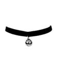 thumbnail image 1 of Ziper Cosplay Noir Lolita Clochette Ras du Cou Chat Col Gothique, 1 of 6