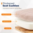 thumbnail image 7 of Ktaxon Office Chair with Chenille Fleece Upholstery, Flip-Top Armrest Desk Chair on Metal Star Base, Adjustable Height & Quiet Casters for Home Study Orange, 7 of 7