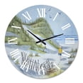 thumbnail image 2 of Designart 1 in Quartz Coastal Wall Clock, 2 of 5