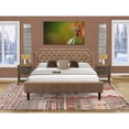 thumbnail image 7 of East West Furniture Granbury Engineered Wood King Platform Bed in Brown, 7 of 7