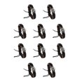 thumbnail image 3 of Pulseras de cuero Minnieouse estilo Punk ajustables Retro 10piezas Negro, 3 of 6
