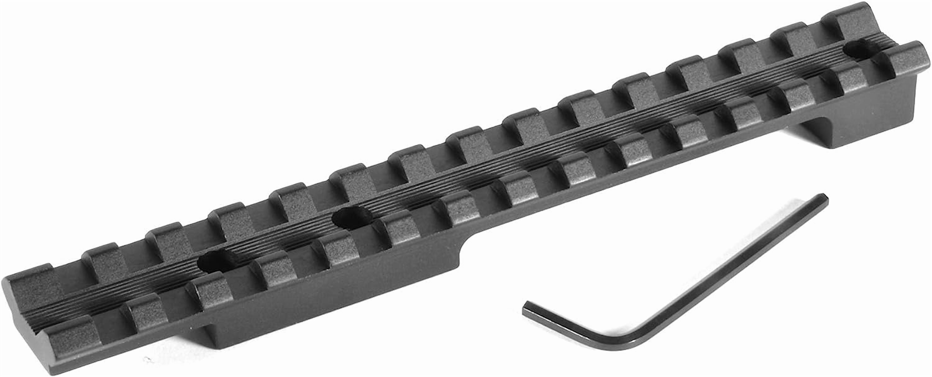 EGW Picatinny Rail Scope Mount For Marlin 1894 - 0 MOA, Silver Anodized Aluminum, 4.7 Inch Length