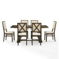 thumbnail image 4 of Crosley Furniture Joanna 7-Piece Dining Table Set in Dark Oak/Creme, 4 of 9