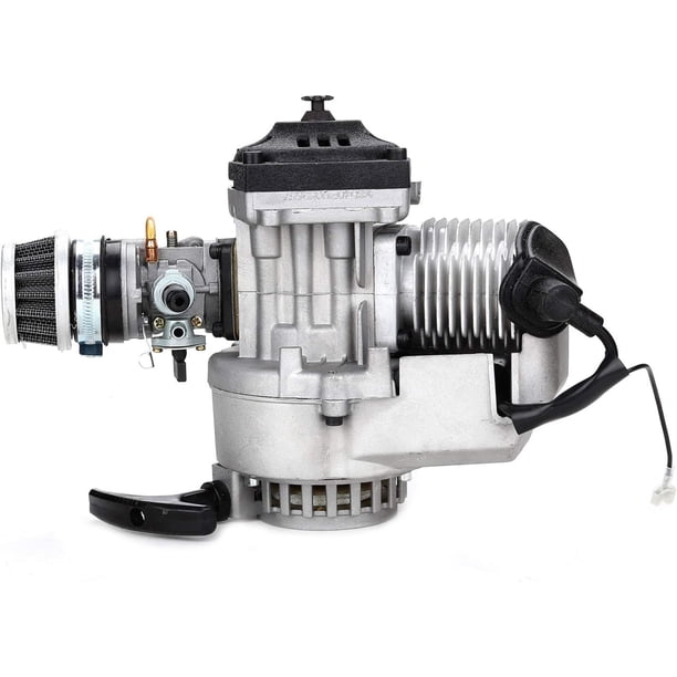 Motor de minimoto de 49 cc, 2 tiempos, monocilíndrico, carburador, filtro de aire para karts, mini atv y mini moto de cross.