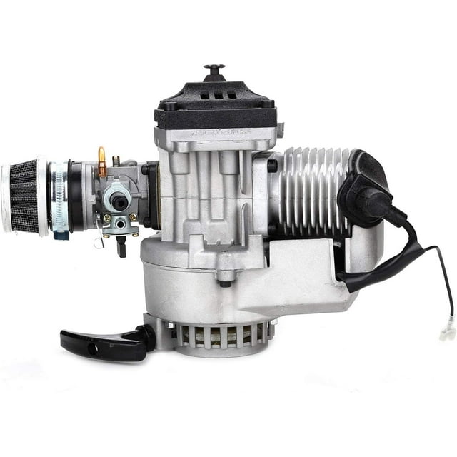 Motor de minimoto de 49 cc, 2 tiempos, monocilíndrico, carburador, filtro de aire para karts, mini atv y mini moto de cross.