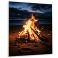 thumbnail image 2 of Designart "Fireside Beach Tranquility" Nautical & Beach Metal Wall Art, 2 of 5