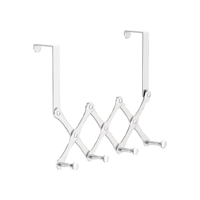 Maoww Durable Metal Hanger Hooks Thickening For Long-lasting Multi-functional Storage Clothes Hanger Hangs white 4 Hooks