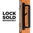 thumbnail image 5 of PGT 10" Black Sliding Door Handle Set Kit with Thumb Latch Lever, and Screws | Interior or Exterior Replacement Patio Door Handle with 3-7/8" Hole Spacing | Fix Repair PGT Door Hardware, 5 of 6