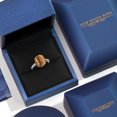 thumbnail image 5 of Gem Stone King 925 Silver and 10K Yellow Gold Brown Tiger Eye and White Lab Grown Diamond Engagement Ring for Women | 4.08 Cttw | Oval 12X10MM | Gemstone Birthstone | Size 9, 5 of 6