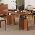 thumbnail image 7 of Oubayajia 63” Dining Table for 4-6 People, Oval Kitchen Table, Modern Farmhouse Dinner Tables with Heavy Duty Legs, for Dining Room Kitchen Living Room, 7 of 7