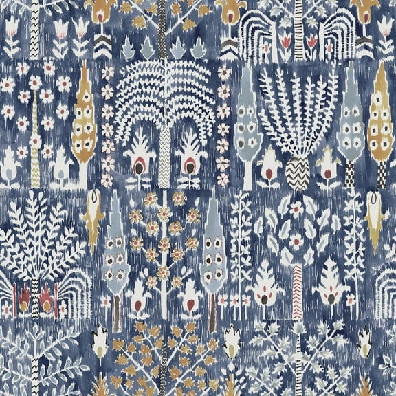 RoomMates Blue, Persian Ikat Peel & Stick Wallpaper Roll