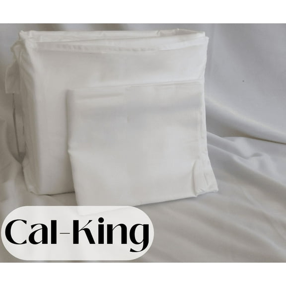 Simply Cuddly Organic Cotton Cal-King Fitted Sheets Deep Pocket Sheets GOTS Certified