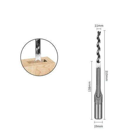 

1Pcs Tenon Mortise Woodworking Hss Drill Bits Square Auger Mortising Chisel Drill