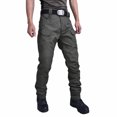 thumbnail image 2 of IROINNID Men's Plus Size Cargo Pants Fit Expandable Waist Sport Hiking Straight Workwear with Pockets (Regular and Big & Tall Sizes), 2 of 3