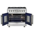 thumbnail image 2 of Forno Massimo 36-Inch Freestanding French Door Dual Fuel Range, 6 Burners, True Convection Oven, 2 of 3