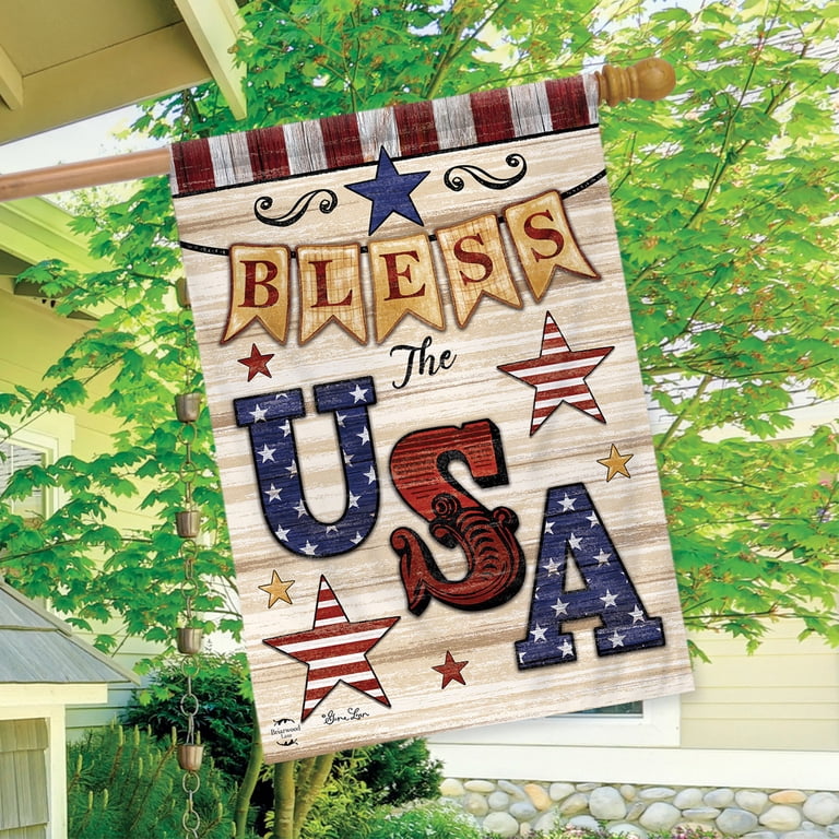 Briarwood Lane Freedom Eagle Patriotic Garden Flag for House Outside, American Yard Display, 12.5 x 18 Briarwood Lane Freedom Eagle Patriotic Garden Flag for House Outside, American Yard Display, 12.5 x 18
