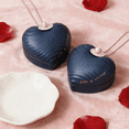 thumbnail image 2 of AYktou 2 Pcs Heart Shape Iron Candy Boxes, Portable Bag Hanging Pendant Small Empty Box Birthday Gift Box Wedding Candy Box Valentine's Day Candy Packaging Case Surprise Jewelry Box, Dark Blue, 2 of 7