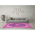 thumbnail image 3 of Ahgly Company Indoor Rectangle Medallion Pink Traditional Area Rugs, 5' x 8', 3 of 4