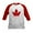 Red/White, variant on CafePress - Red Maple Leaf Kids Baseball Jersey - Kids Cotton Baseball Jersey, 3/4 Sleeve Shirt