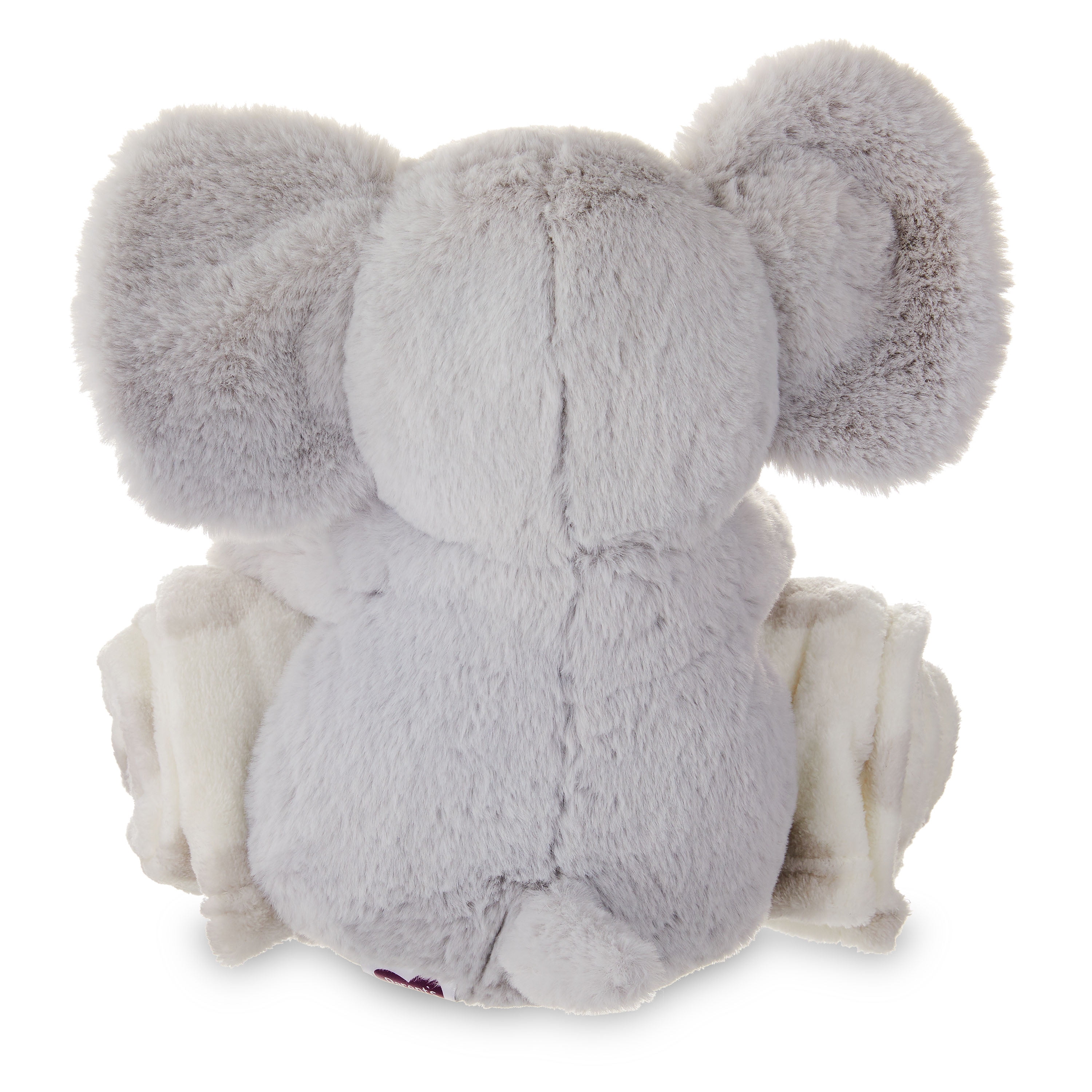 Parent's Choice Baby & Toddler White & Gray Dots Blanket and Plush Elephant Toy Set for Baby, Unisex