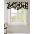 thumbnail image 2 of Tie Up Valance Curtain for Kitchen,White Daisy Flower Green Leaves Rod Pocket Short Curtains Adjustable Tie-Up Shade Valances,Blossom Floral Seamless Window Treatment for Bathroom Living Room Bedroom, 2 of 8