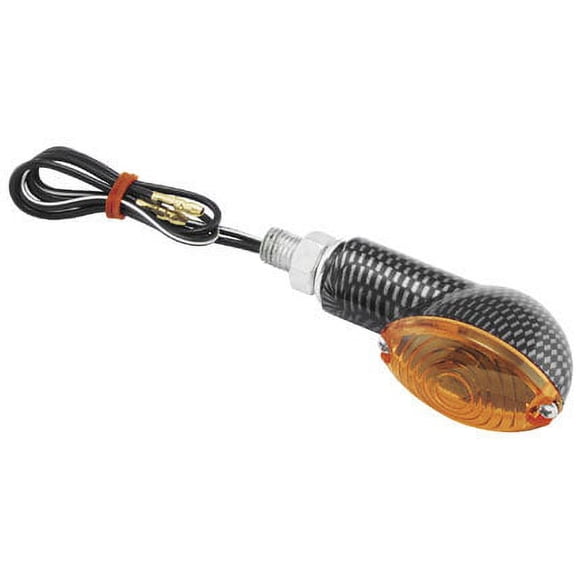 BikeMaster Ministalk Marker Light Oval Carbon/Amber