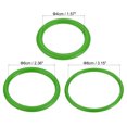 thumbnail image 2 of Unique Bargains 4cm 6mm 8.5cm Plastic Carnival Ringtoss Rings Game Hoop, Green 24 Pack, 2 of 5